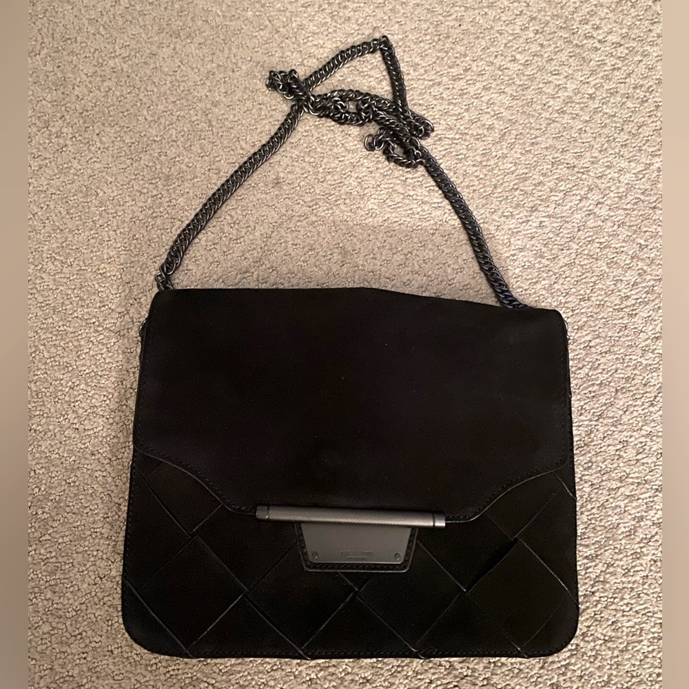 Rag & Bone Suede and Leather Moto Purse